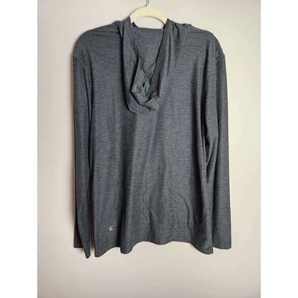 Bearbottom Mens Technical Hoodie sz L heathered gray outdoors hiking camping - Picture 3 of 7
